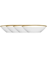 Noritake Charlotta Gold Set of 4 Soup Bowls, Service For 4