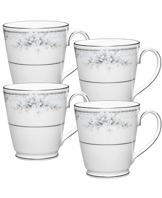 Noritake Sweet Leilani Set of 4 Mugs, Service For 4