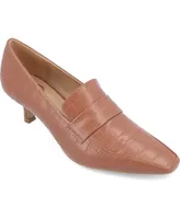 Journee Collection Women's Celina Kitten Heel Loafers