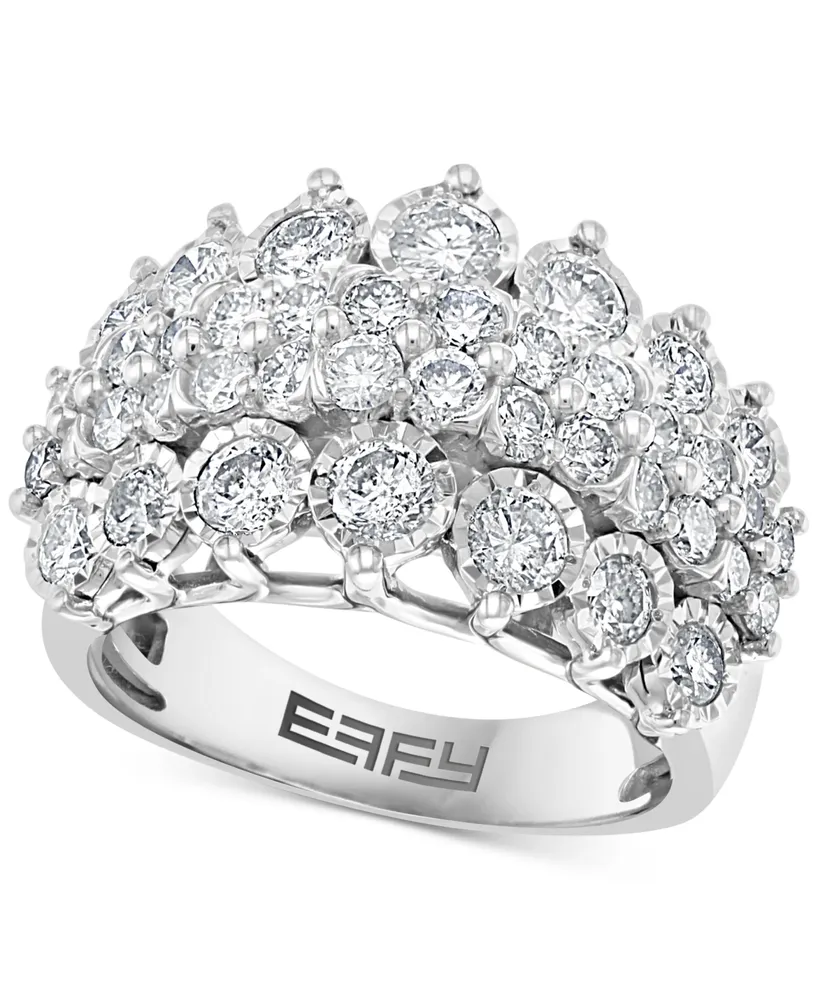 Effy Diamond Cluster Ring (2-3/8 ct. t.w.) in 14k White Gold