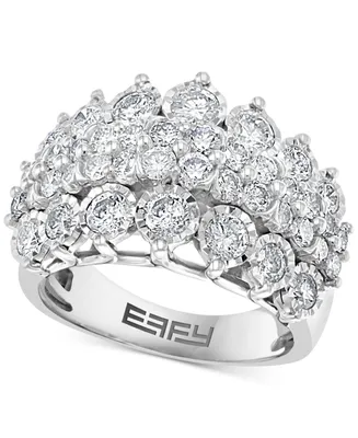 Effy Diamond Cluster Ring (2-3/8 ct. t.w.) in 14k White Gold