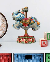 Designocracy Carousel Elephant Decor