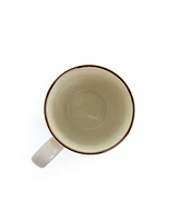 Elama Sophie Embossed Scalloped 16 Piece Stoneware Dinnerware Set, Service for 4