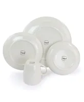 Elama Laura 32 Piece Porcelain Dinnerware Set with 2 Serving Bowls