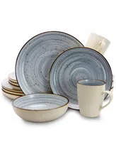 Elama Yeva 16 Piece Dinnerware Set, Service for 4