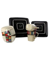 Elama Grace 16 Pc. Dinnerware Set, Service for 4