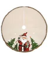 National Tree Company 48" Rural Homestead Collection Santa Tree Skirt