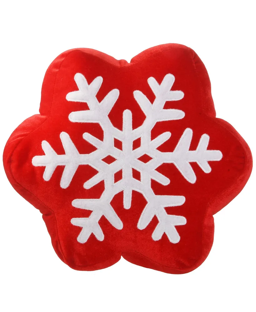 National Tree Company 14" General Store Collection Snowflake Pillow