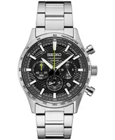 Seiko Men's Chronograph Essentials Stainless Steel Bracelet Watch 43mm