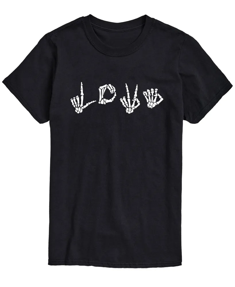 Airwaves Men's Love Skeleton Hands Classic Fit T-shirt