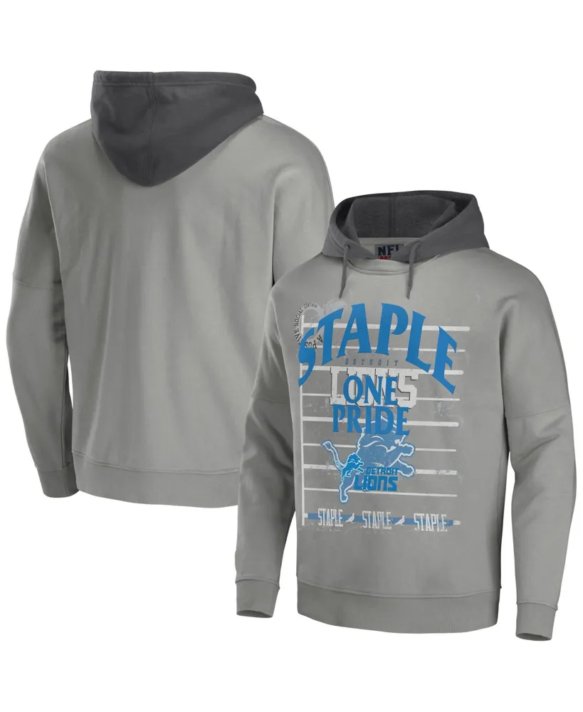 Detroit Lions Neutral Colour Logo Hoodie - Mens