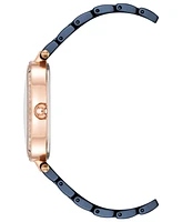 Anne Klein Women's Three-Hand Quartz Navy Ceramic Bracelet Watch, 27mm