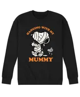 Airwaves Men's Peanuts Hanging With Mummy Fleece T-shirt