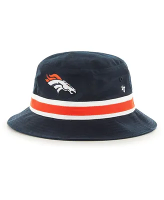 Men's '47 Navy Denver Broncos Striped Bucket Hat