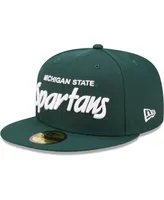 Men's New Era Green Michigan State Spartans Griswold 59FIFTY Fitted Hat