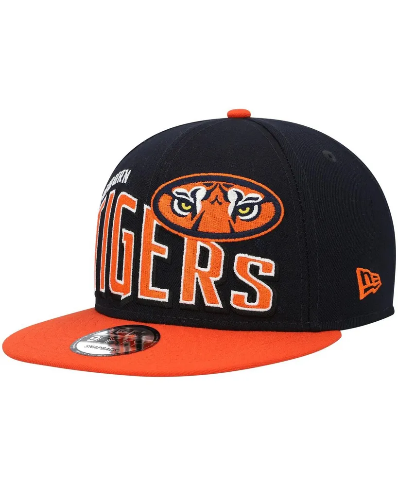 Men's New Era Navy Auburn Tigers Two-Tone Vintage-Like Wave 9FIFTY Snapback Hat