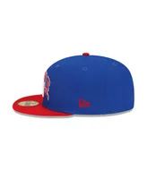 Men's New Era X Staple Royal, Red York Giants Pigeon 59Fifty Fitted Hat