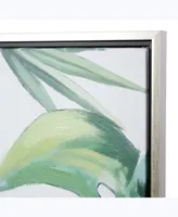 Canvas 2 Piece Coastal Leaves Framed Wall Art Set, 23.63" x 31.5"