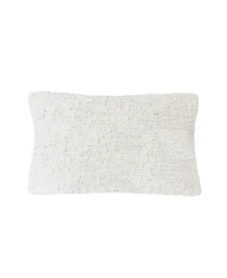 Anaya Home Cozy Cotton Ivory Boucle 14x20 Down Alternative Pillow