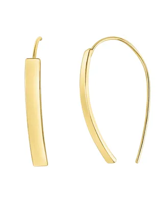And Now This Rectangular Wire Hook Earring