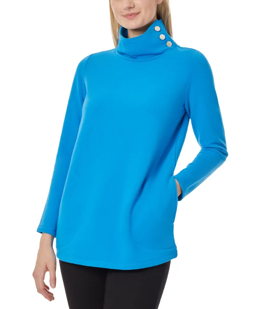 Jones New York Women's Mock Neck Pullover Top