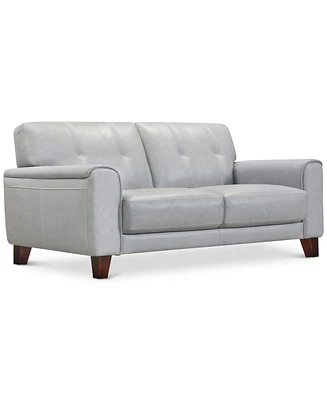 Closeout! Ashlinn 81" Tufted Pastel Leather Sofa, Created for Macy's