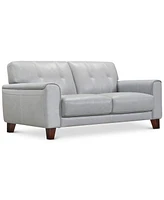 Closeout! Ashlinn 81" Tufted Pastel Leather Sofa, Created for Macy's