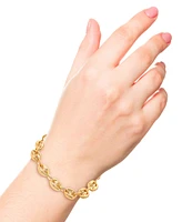 Mariner Polished Anchor Flexible Link Chain Bracelet