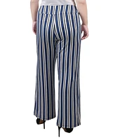 Ny Collection Plus Size Cropped Pull On Pants with Faux Belt