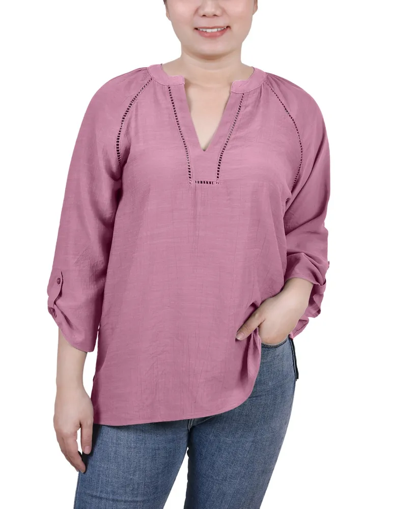 Split-Neck Blouse