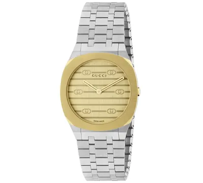 Gucci Women's Swiss 25H Stainless Steel Bracelet Watch 30mm