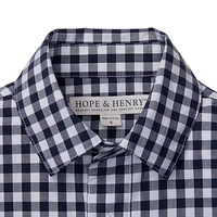 Hope & Henry Boys' Organic Poplin Button Down Shirt, Infant