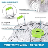 Zulay Kitchen Adjustable Vegetable Steamer Basket