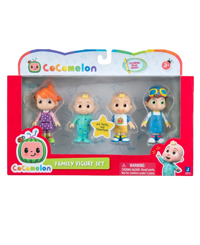 Cocomelon Figure Family Pack Set, 4 Pieces