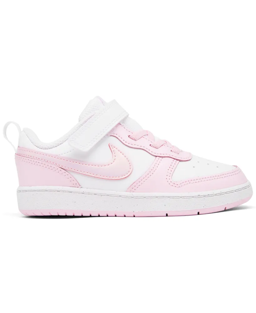 Nike Toddler Girls Court Borough Low 2 Adjustable Strap Casual Sneakers from Finish Line