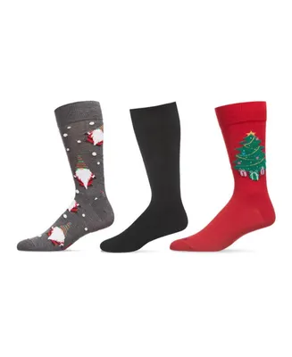 MeMoi Men's Christmas Assortment Socks, Pack of 3