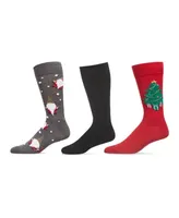 MeMoi Men's Christmas Assortment Socks, Pack of 3