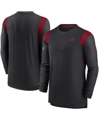 Men's Nike Black Arizona Cardinals Sideline Tonal Logo Performance Player Long Sleeve T-shirt