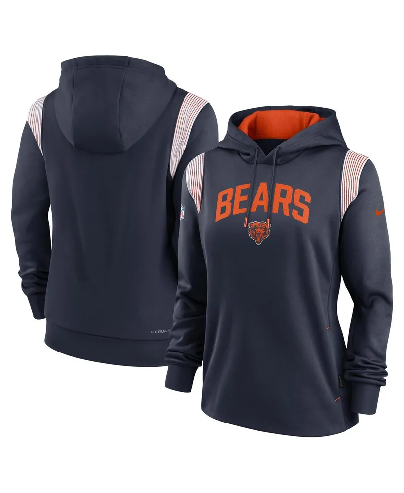 Women's Nike Navy Chicago Bears Sideline Stack Performance Pullover Hoodie