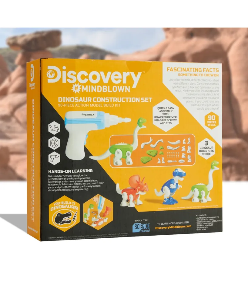 Discovery #Mindblown Dinosaur Construction Action Model Build Set