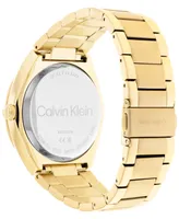 Calvin Klein Men's Gold-Tone Stainless Steel Bracelet Watch 44mm - Gold
