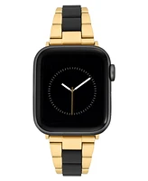 Anne Klein Women's Gold-Tone and Tide Plastic Bracelet designed for Apple Watch 42mm (Series 10) & 38/40/41mm