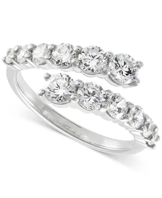 Grown With Love Lab Grown Diamond Bypass Ring (1-1/2 ct. t.w.) in 14k White Gold