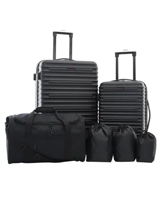 Travelers Club Tour Collection 6 Piece Hard Side Set with Spinner Wheels