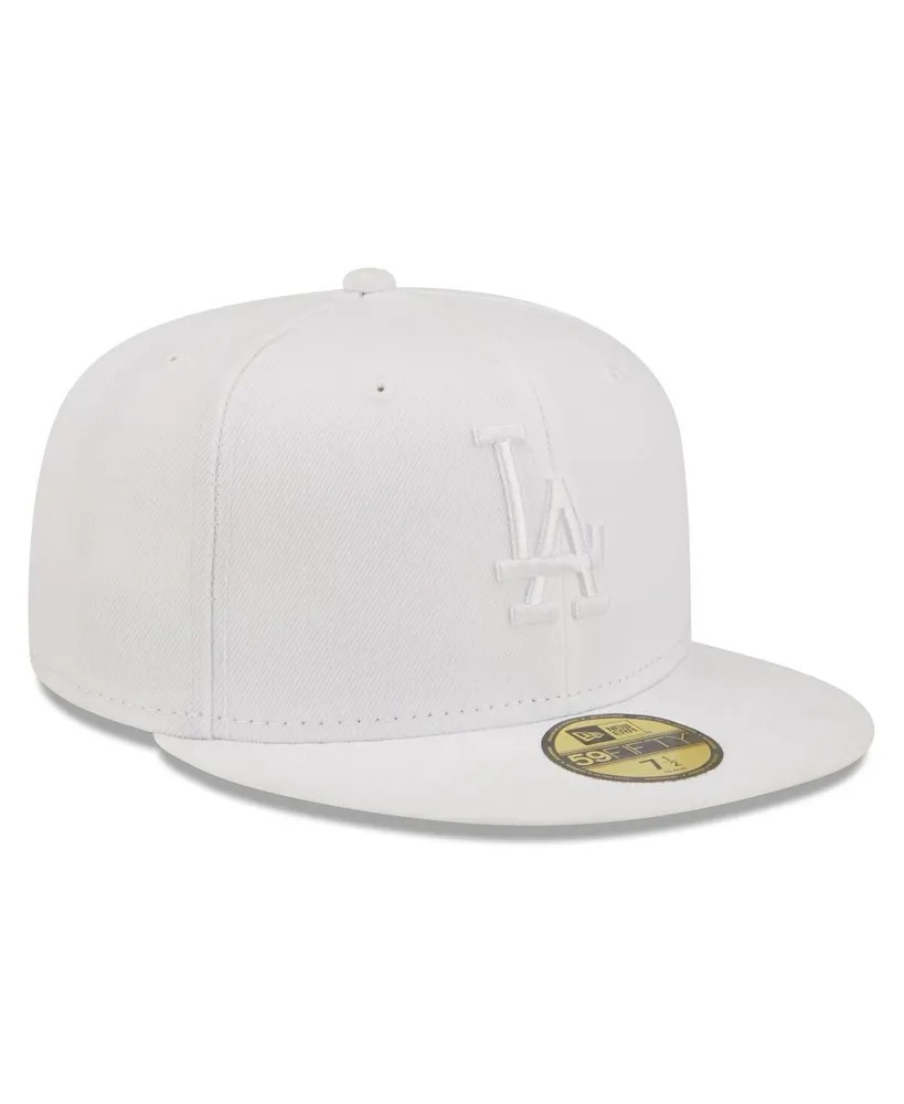 Men's New Era Los Angeles Dodgers White on 59FIFTY Fitted Hat