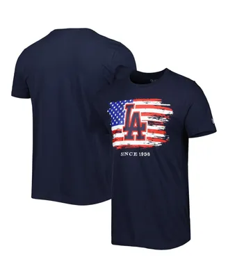 Men's New Era Navy Los Angeles Dodgers 4th of July Jersey T-shirt