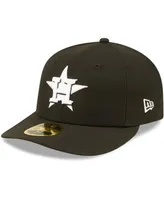 Men's New Era Houston Astros Black, White Low Profile 59FIFTY Fitted Hat