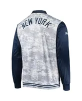 Men's Stitches Navy New York Yankees Camo Full-Zip Jacket