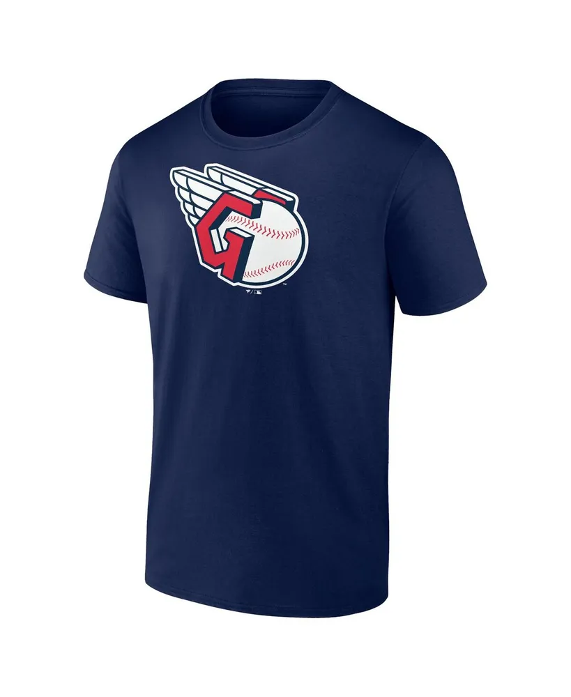 Men's Fanatics Navy Cleveland Guardians Official Logo T-shirt