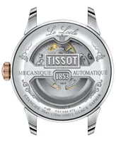 Tissot Men's Swiss Automatic Le Locle Powermatic 80 Open Heart Two Tone Stainless Steel Bracelet Watch 39mm